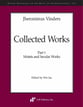 Collected Works, Part 1 Study Scores sheet music cover